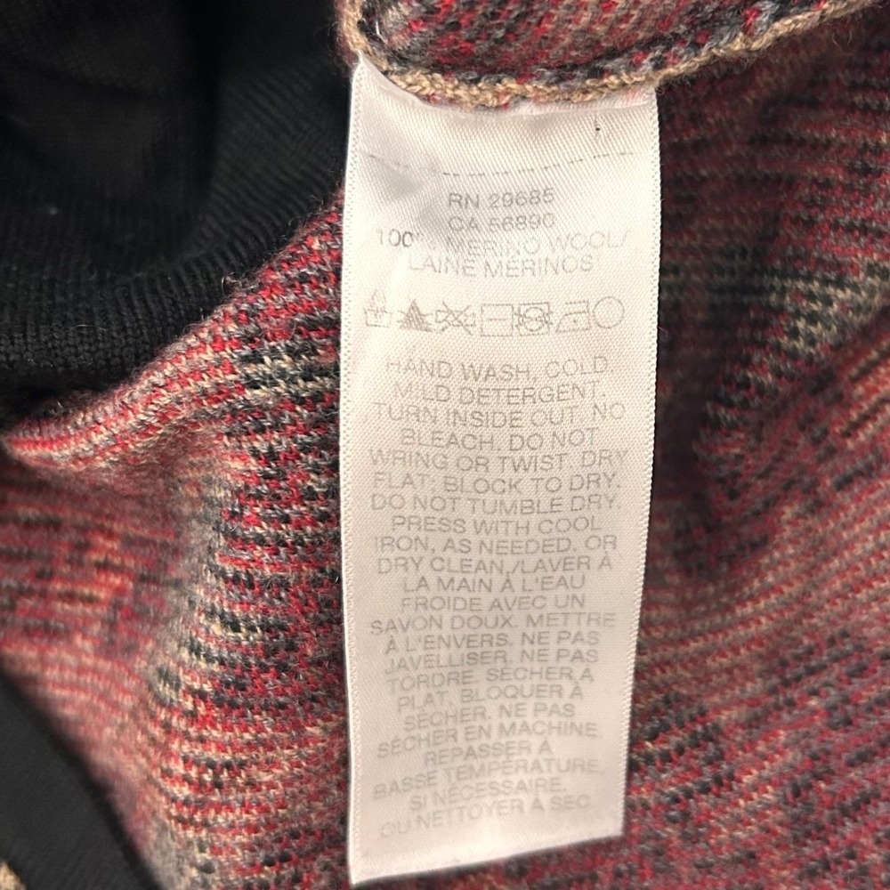 Pendleton Sweater Womens Petite Large Long Cardigan 100% Merino Wool Geometric - Picture 5 of 9